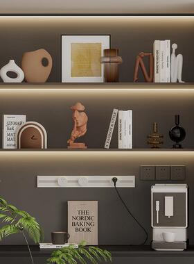 高级感大色开格房家居装放饰摆设客厅地酒柜电视组合套装柜书艺术