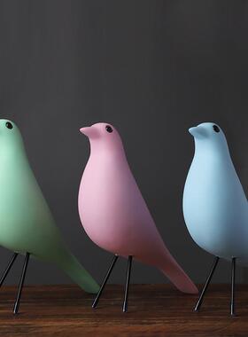 XSY411-Y北欧创具意家伊姆斯鸟工艺鸽品摆样件和平子玄关板间摆件