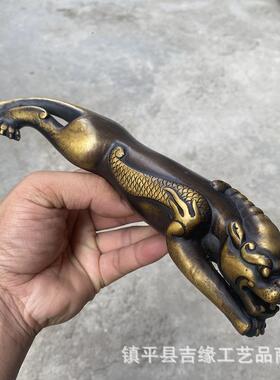 仿螭龙摆件工艺品饰家装居客厅桌古面工艺品铜貔貅TJI笔架