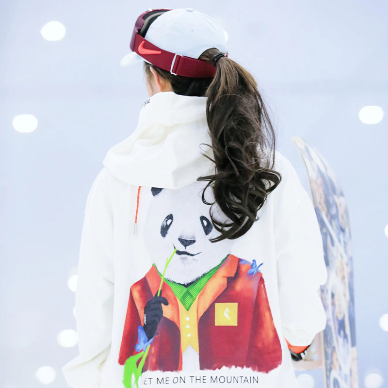 RandomPow  2024新款情侣速干防风户外中层长袖T恤卫衣熊猫,淘宝优惠券,粉丝福利购,淘宝优惠卷