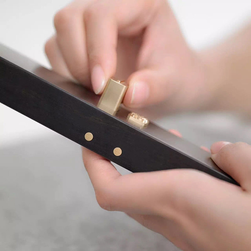 慢物质文创产品中国风黄铜镇纸创意摆件书法镇尺活字私人定制印章