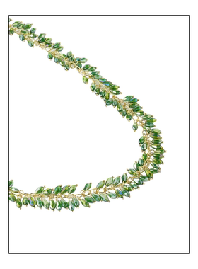 【草莓粉丝专享】弗弗西FFX【金枝绿叶】手工贵气高级流苏项链