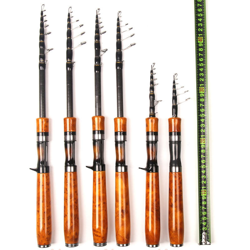 新款路亚竿裸杆全套伸缩便携式 远投竿新手入门高级L微物实木把手,淘宝优惠券,粉丝福利购,淘宝优惠卷