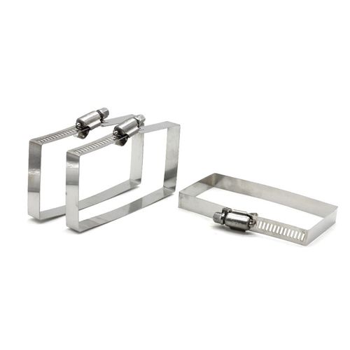 304不锈钢g方形卡箍桥架抱箍光伏电缆喉箍线槽抱箍管夹箍固定 - 图1