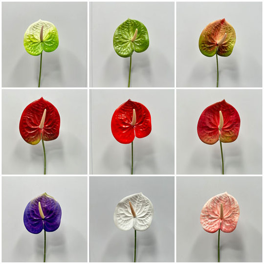 高仿真3D红掌婚礼堂路引花排挑高婚礼舞台订婚布置装饰插花小火鹤