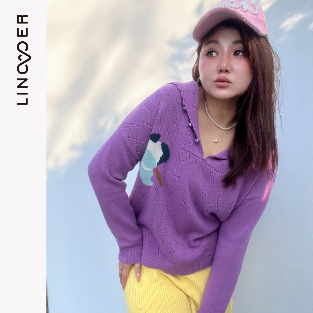 抽象嵌花~花边领设计！慵懒风纯山羊绒衫女毛衣秋冬卫衣手工包扣,淘宝优惠券,粉丝福利购,淘宝优惠卷