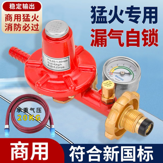 Special liquefied gas pressure reducing valve for hot stove spitting musket