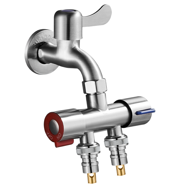 洗衣机水龙头一分二接头三通分水阀一进二出双头双用水分流器两用-图3