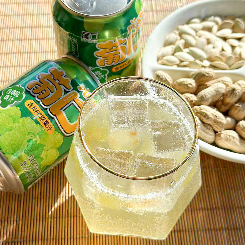 【黄晓明代言】葡口NFC果肉果汁饮料葡萄草莓粒238mlX10罐整箱