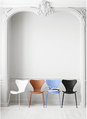 丹麦Fritz Hansen 木椅子多色 Série 7 Stacking chair 创意进口