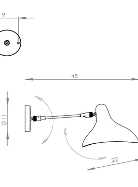 法国DCW Editions Mantis BS5 Wall light 螳螂BS5壁灯