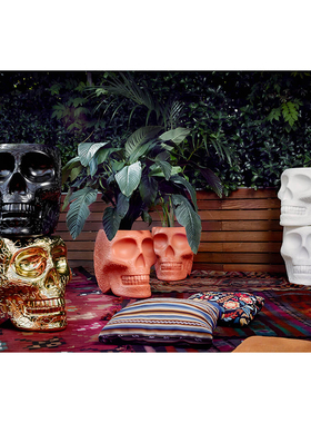 意大利Qeeboo Mexico Stool Sidetable 墨西哥头骨边几茶几边桌
