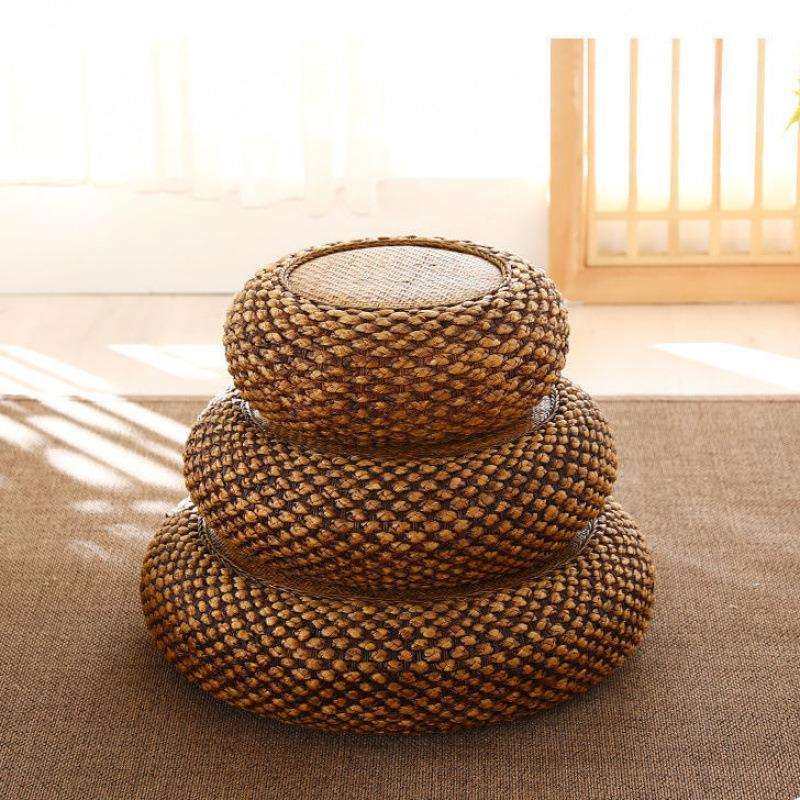 藤编客厅编家用地上坐垫加厚圆形榻榻米日式拜佛坐墩打坐垫,淘宝优惠券,粉丝福利购,淘宝优惠卷