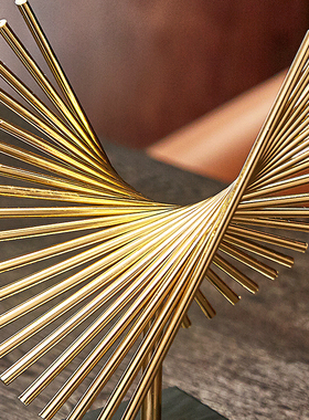 创意客厅酒柜电视柜金属摆设欧式美式乔迁礼物玄关轻奢工艺品摆件