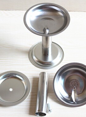 包邮酥油灯座不锈钢放蜡烛台点灯酥油灯油灯芯寺庙神台供灯座