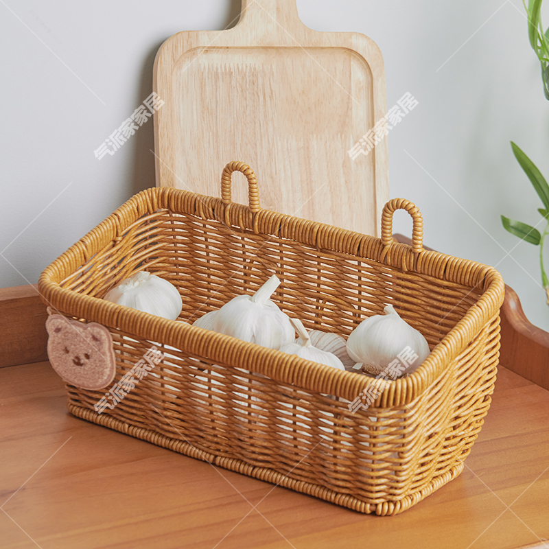 Onion, Ginger, Garlic Storage Box Basket Kitchen Chili Seasoning Hanging Basket