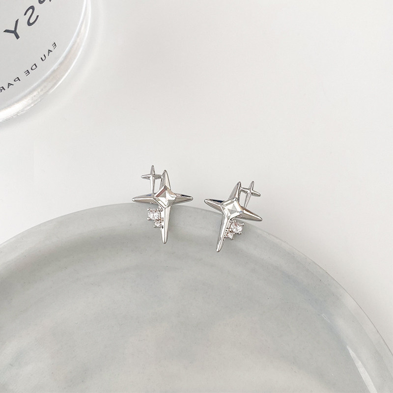 星星耳环男个性小众设计感气质高级网红耳钉小巧精致时尚潮流耳饰,淘宝优惠券,粉丝福利购,淘宝优惠卷