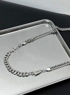 古巴异形拼接项链男款潮流高级感