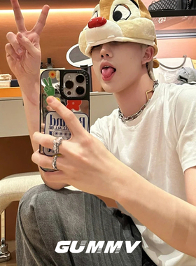 个性冷淡风戒指嘻哈潮牌