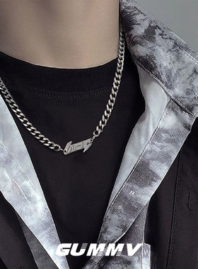 男嘻哈风潮百搭项链美式古巴