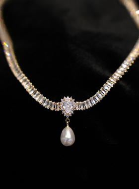 轻奢小众珍珠款项链女