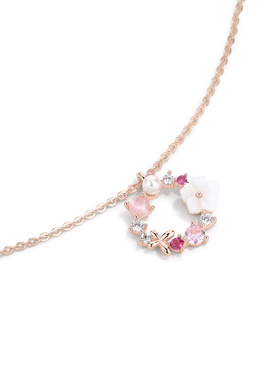 小众花朵项链女轻奢气质