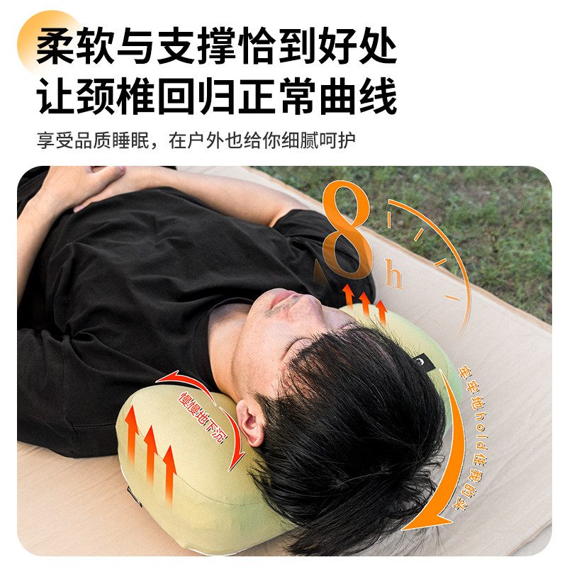 憨客记忆棉小枕头户外露营便携式慢回弹记忆枕睡眠神器分区护颈枕,淘宝优惠券,粉丝福利购,淘宝优惠卷