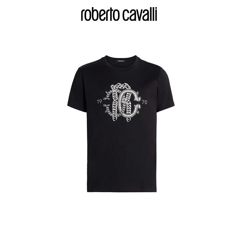 RC男士T恤字母印花T恤Roberto Cavalli-图3