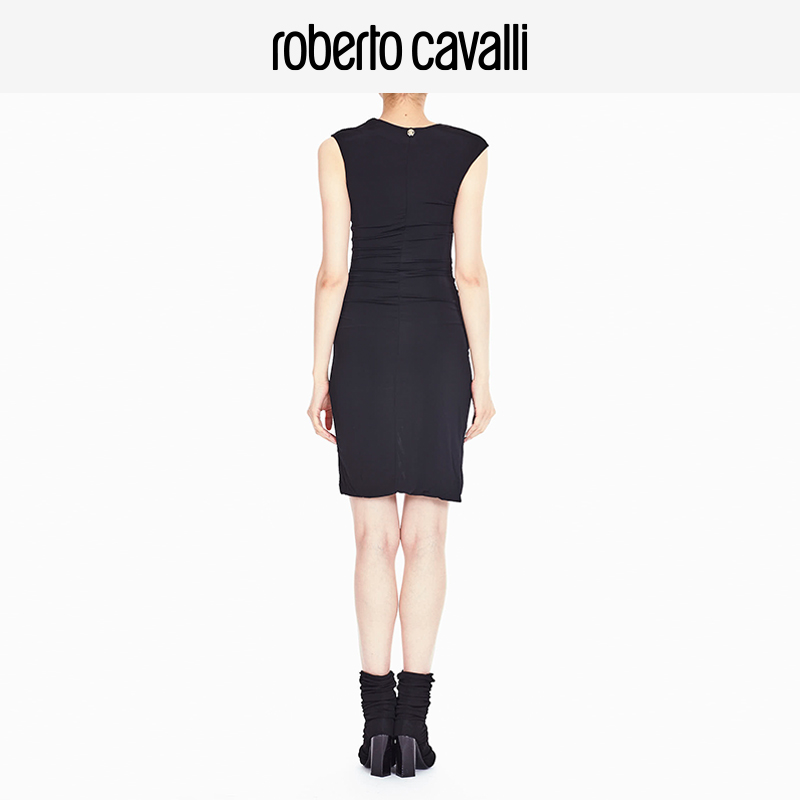 RC女士褶饰紧身连衣裙Roberto Cavalli - 图0