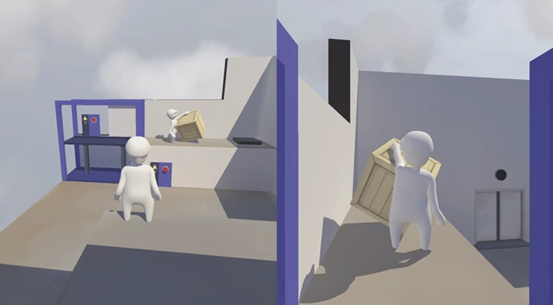 现货全新switch闯关游戏 人类 一败涂地 任天堂NS正版卡带 Human Fall Flat 中文正版 更新后支持双人 - 图1