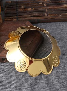 神台香炉托盘香炉围香灰托合金香灰拖加厚型香炉罩莲花香