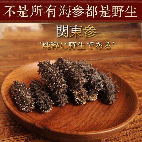 俄野刺生六排纯淡干关海参原干货东日本北海道PTL非罗斯红参大连 - 图2