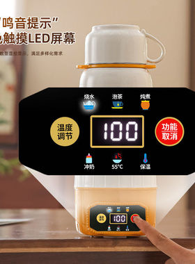 316不锈钢车载烧水杯便携式烧水壶旅行热水壶加热保温电热杯礼品