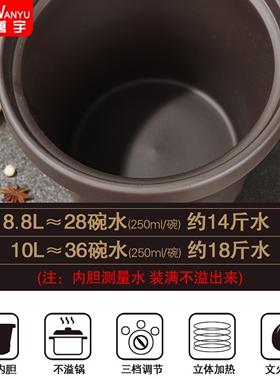 万宇WD-88紫砂锅红陶电砂锅商用