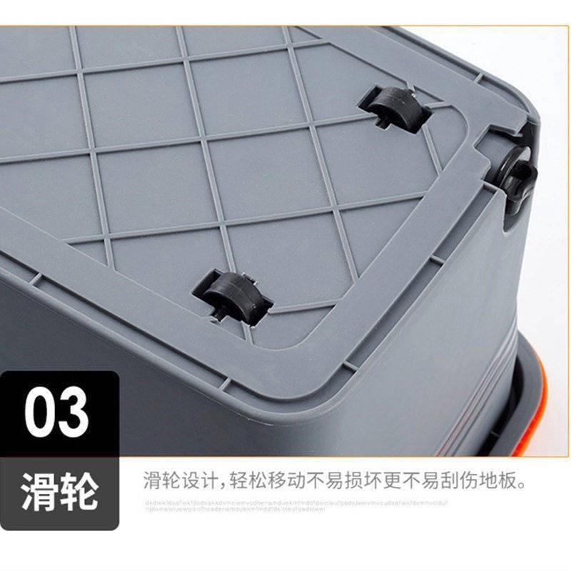 移动拖把池带下排水塑料加长方形洗托把桶家用阳台卫生间拖地盆厚 - 图1