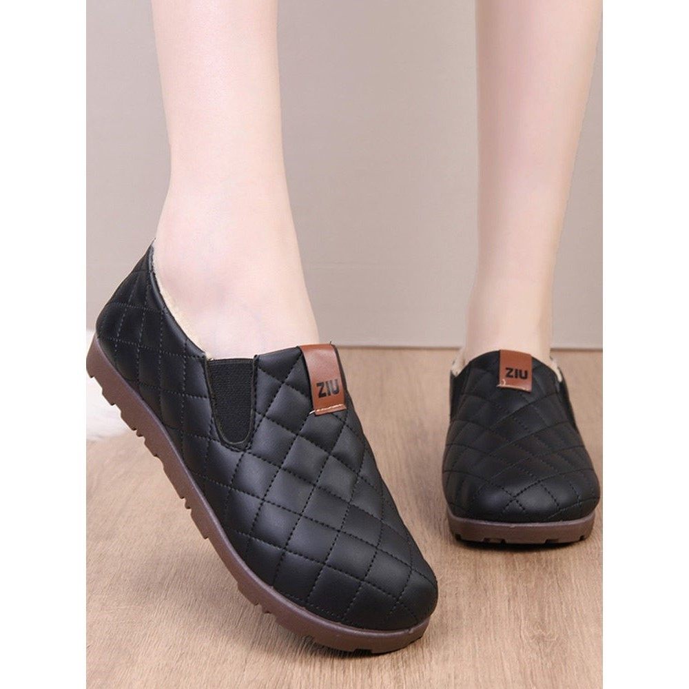 冬季新款加绒毛毛鞋女老北京布鞋女防滑保暖软底时尚平底豆豆棉鞋,淘宝优惠券,粉丝福利购,淘宝优惠卷