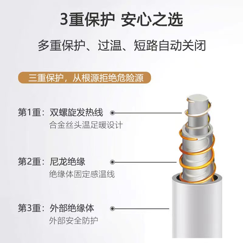 日本爱丽思丝电热毯家用新款可水洗电褥子学生宿舍单人双人毯盖腿-图2