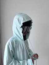 Ski waterproof and moisture-permeable sweatshirt with cap for men and women The same basic minimalist slim down 3L