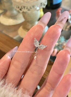 翅膀水滴吊坠耳骨钉医用