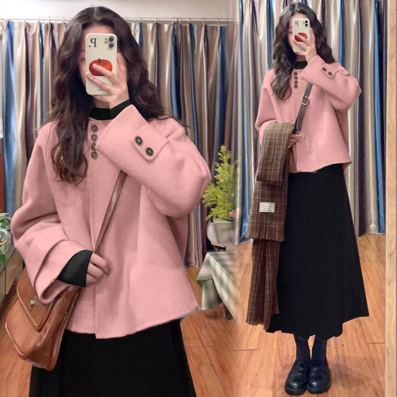 孕妇连衣裙套装秋冬2026新款杏色外套打底针织裙时髦洋气两件套女,淘宝优惠券,粉丝福利购,淘宝优惠卷