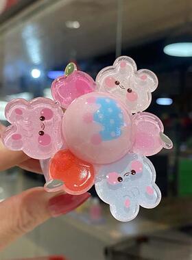 旋转驱蚊手环发光陀螺啪啪圈卡通立体婴儿童手表精油防蚊