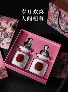 雕像香薰蜡烛礼盒伴手礼新婚礼物卧室高颜值香薰摆件生日送闺蜜