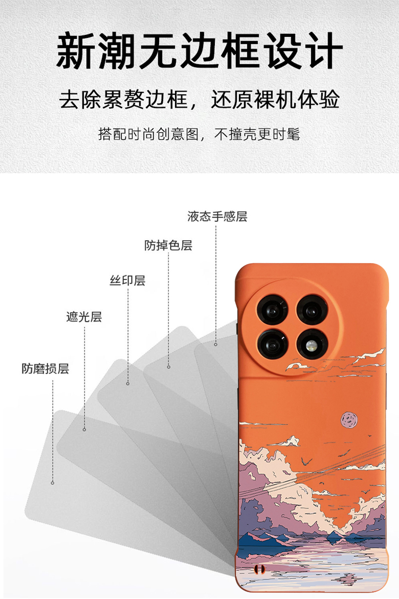 适用一加ACE2Pro手机壳风景油画网红创意ACE半包超薄OnePlus10R无边框硬壳保护套ACE2V/9R/8T个性情侣高颜值 - 图1