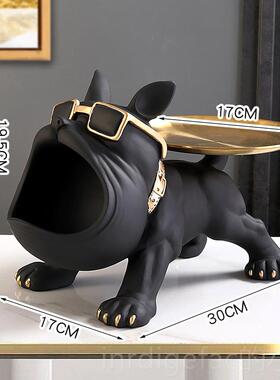 新款入户玄关钥匙收纳件柜托盘现代鞋轻奢风客厅进门大摆嘴狗装放