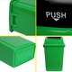 Commercial rectangular trash cans for outdoor kitchen and bathroom