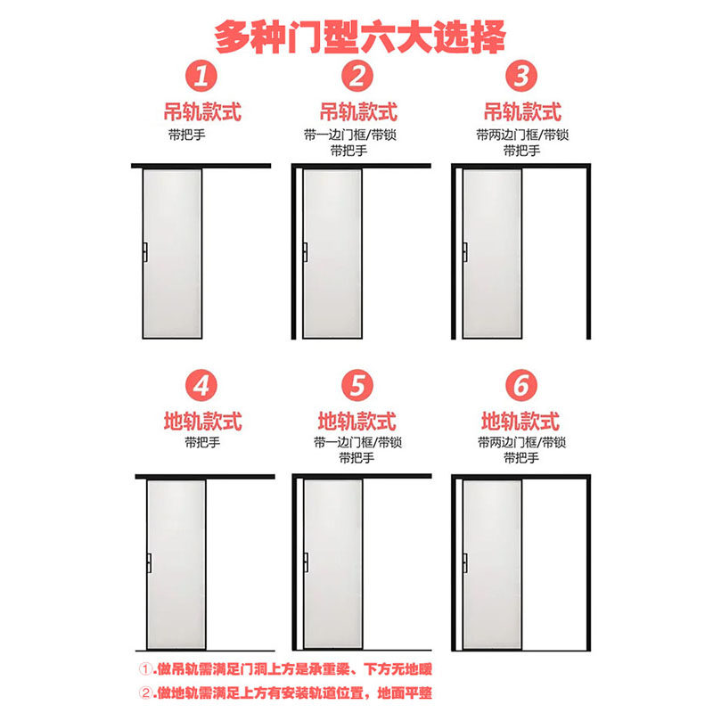 窄边厨房阳台单轨移门卫生间厕所吊轨单移门隐形无轨铝合金隔断门,淘宝优惠券,粉丝福利购,淘宝优惠卷