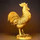 Pure brass lucky rooster ornament