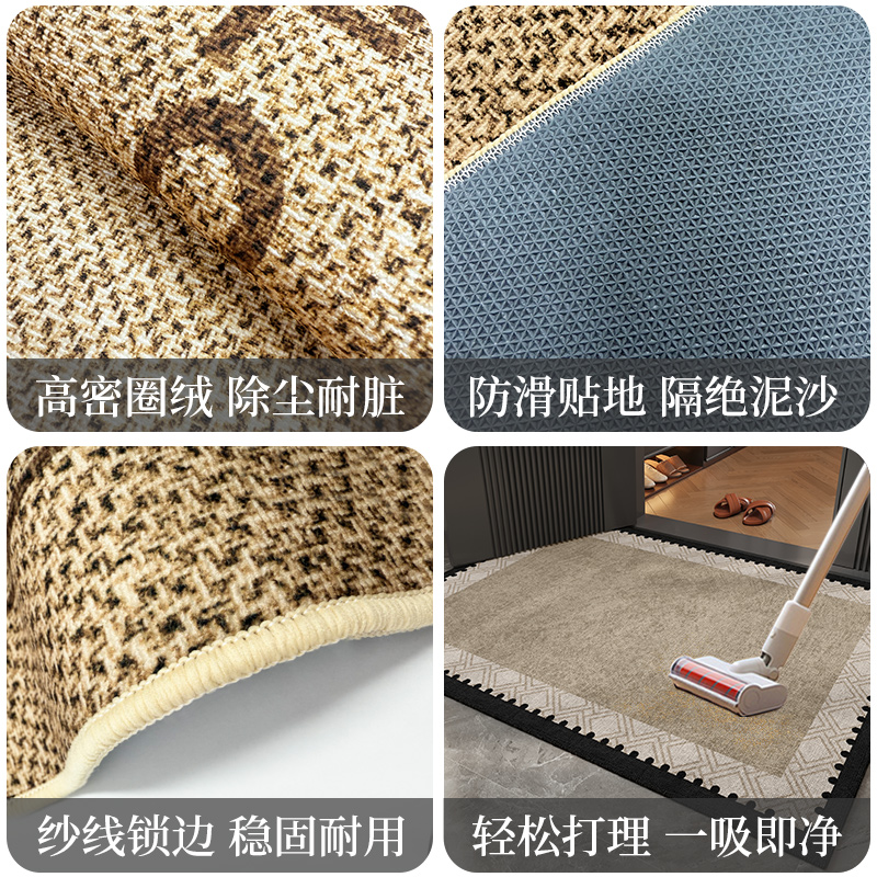 入户门专用地垫门口进门脚垫轻奢高级感玄关室内入户地毯入门门垫 - 图3