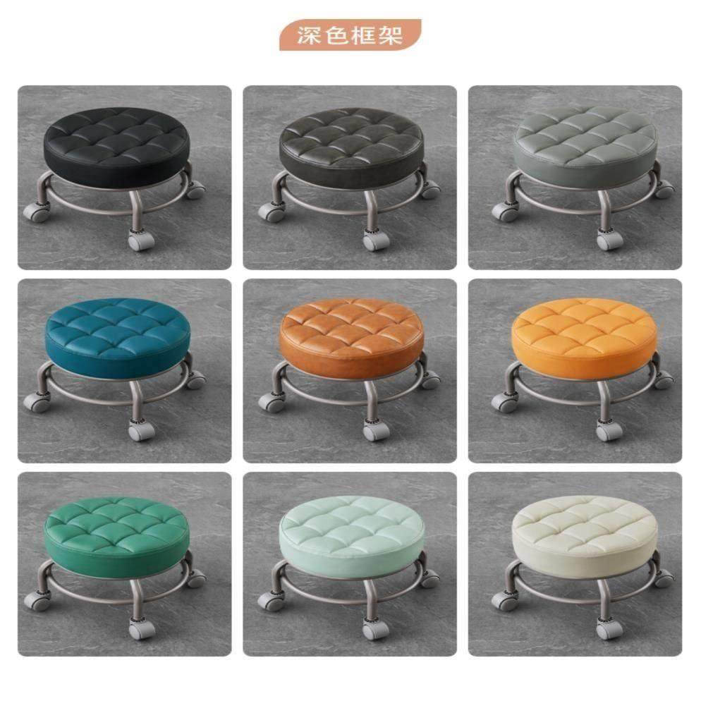 矮凳家用万向轮小凳子带滑轮圆凳美缝擦地凳儿童学步凳修脚凳换鞋,淘宝优惠券,粉丝福利购,淘宝优惠卷