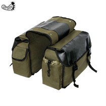 Retro Generic Oxford Cloth Motorcycle Canvas Side Bag Bike side Package Waterproof Rider Bag Travel Bag